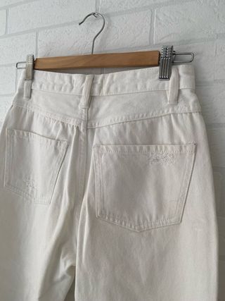 Pantalón blanco Stradivarius Talla S