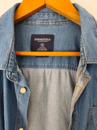 Camisa Vaquera Springfield Talla XL