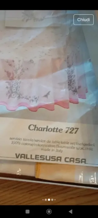 Tovaglia Vallesusa + 12 Tovaglioli