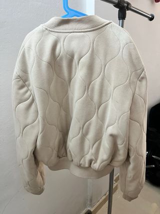 Chaqueta Bomber Zara Beige Talla M