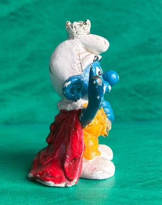 Figura Pitufo Emperador Vintage