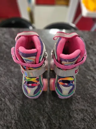 Patines infantiles unicornio y arcoíris