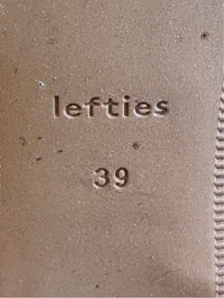 Botines Lefties Marrones Tacon