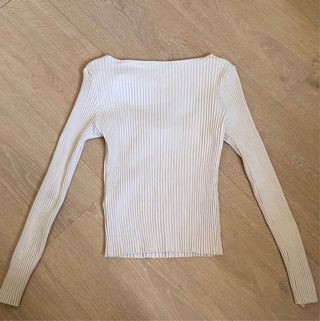 Top Zara ajustado manga larga