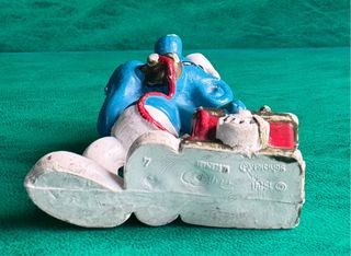 Figura Pitufo Teléfono Vintage 1980