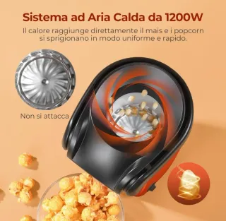 Macchina Popcorn Rossa