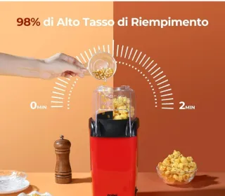 Macchina Popcorn Rossa