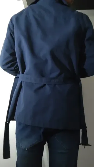 Trench uomo blu