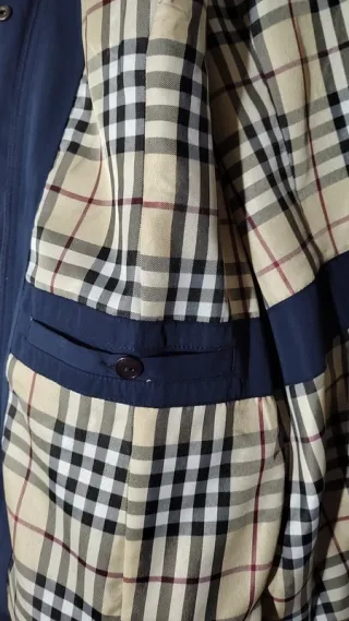 Trench uomo blu