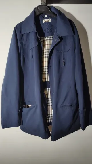 Trench uomo blu