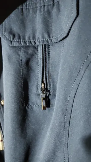 Trench uomo blu
