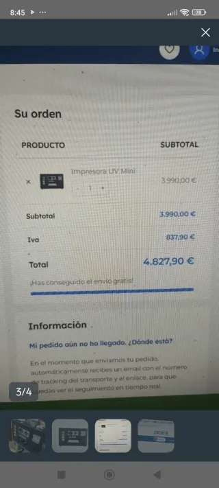 Impresora UV Prolink Negra