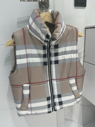 Chaleco acolchado cuadros