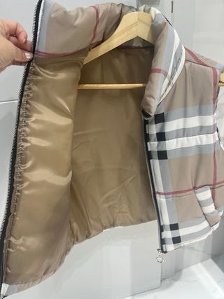 Chaleco acolchado cuadros