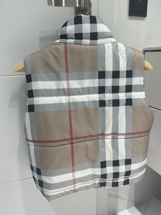 Chaleco acolchado cuadros