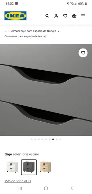 Cajonera grande Ikea Alex