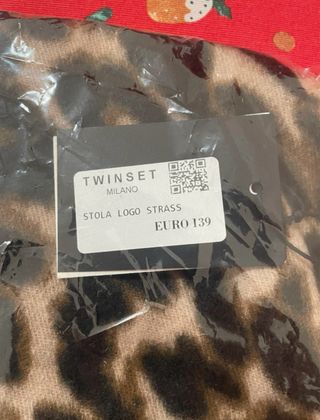 Twinset Sciarpa Maculata Beige/Marrone