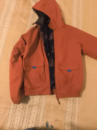 Chaqueta reversible niño naranja