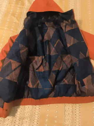 Chaqueta reversible niño naranja