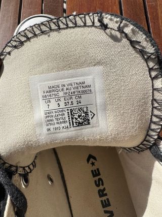 Converse All Star Piel Mujer Talla 38