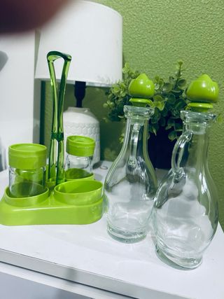 Conjunto Dispensador Aceite Vinagre Vidro