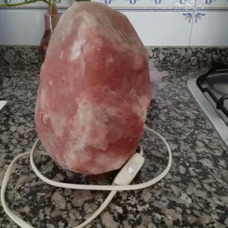 Lámpara de sal natural rosa