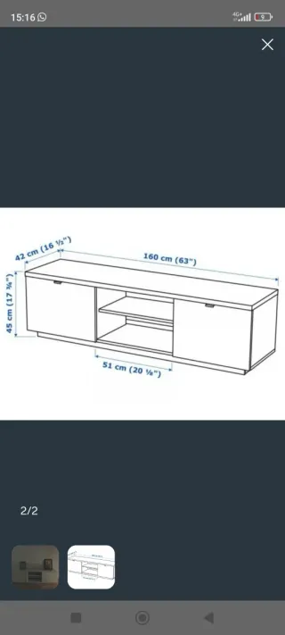 Mueble TV Blanco Ikea