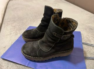 Botas Fly London Negras Piel Talla 38