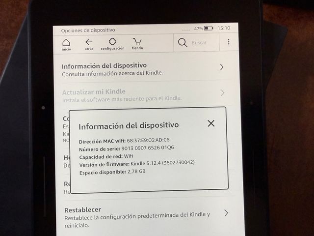 Amazon Kindle Voyage con luce, custodia e scatola