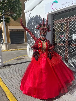 Disfraz Demonio Hecho a Mano