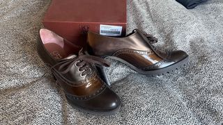 Zapato tacon marrón talla 36