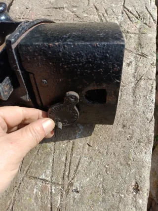 Plancha antigua de carbón