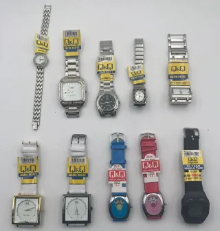 Lotto 10 orologi funzionanti Q&Q by Citizen