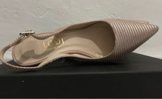 Tacones Fiesta Rosa Seda Plata