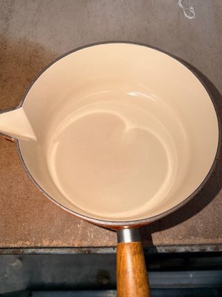 Olla Le Creuset Naranja Mango Madera