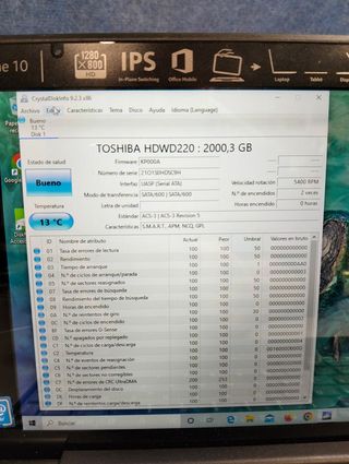 Disco duro Toshiba P300 2TB SATA 5400rpm 128MB