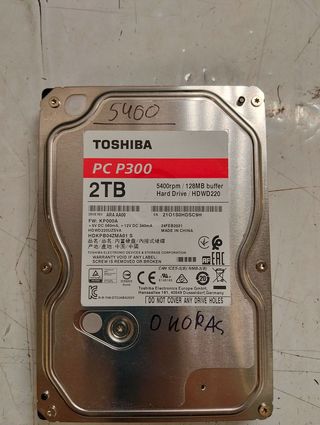 Disco duro Toshiba P300 2TB SATA 5400rpm 128MB