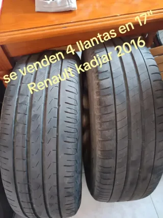 4 Llantas Renault Kadjar 17 pulgadas con neumático