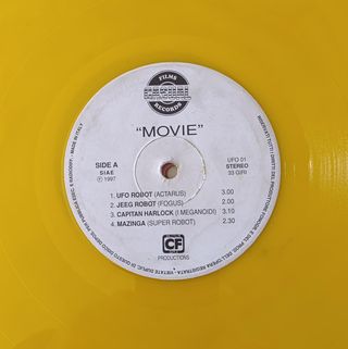 Various – Movie - UFO01 - Yellow Vinyl - VG Titles