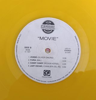 Various – Movie - UFO01 - Yellow Vinyl - VG Titles
