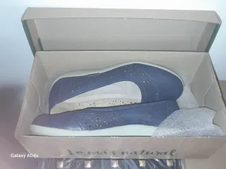 Manoletinas Deity Azul Talla 38