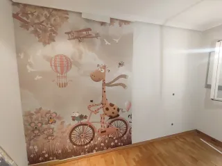 Papel pintado hojas tropicales