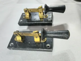 Pareja Interruptores Guillotina Base Pizarra