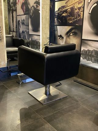 Sillón Peluquería Negro