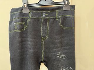 Leggings neri con strass Bear Teddy