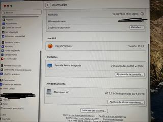 iMac 21.5 - 2017 Plata. Intel i7(mas TOP)-16Gb RAM