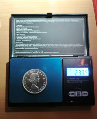 Canadá 1 Dólar Isabel (23,35g) Plata