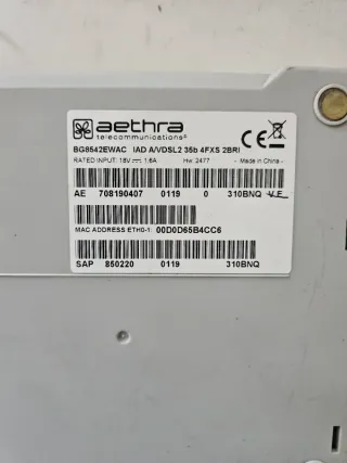 Router Aethra Bg8542ewac