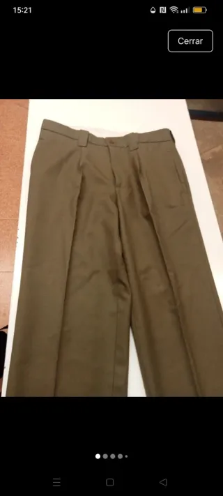 Pantalón militar Ejército Tierra Verde Oliva