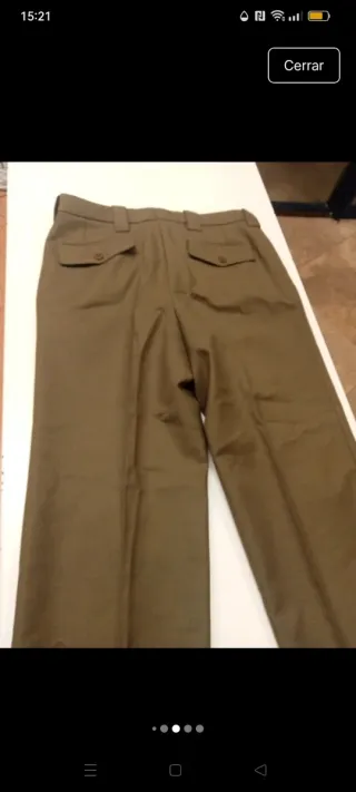 Pantalón militar Ejército Tierra Verde Oliva